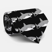 Grauer Haifisch Krawatte (Gerollt)