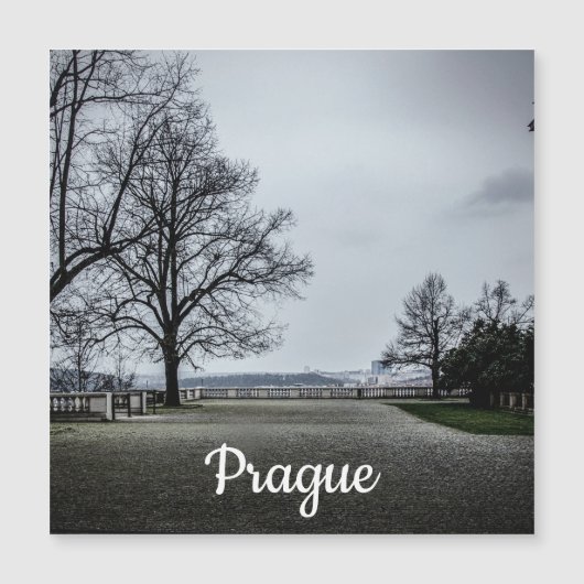 Grauer Herbsttag im Prager Magnet (Vorderseite)