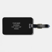 Grauer Herr und Frau Reise-Gepäckanhänger für Gepäckanhänger (Rückseite horizontal)