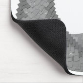 Grauer Herzdrache auf Weiß Mousepad (Ecke)