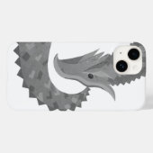 Grauer Herzdrache auf weißem Case-Mate-iPhone-Gehä Case-Mate iPhone Hülle (Rückseite (Horizontal))