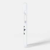 Grauer Herzdrache auf weißem Case-Mate-iPhone-Gehä Case-Mate iPhone Hülle (Rückseite / Links)