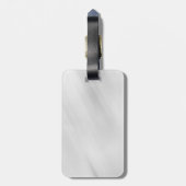 Grauer Hintergrund Elegant Schlicht Einfach Berufl Gepäckanhänger (Rückseite vertikal)