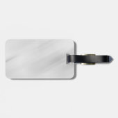 Grauer Hintergrund Elegant Schlicht Einfach Berufl Gepäckanhänger (Rückseite horizontal)