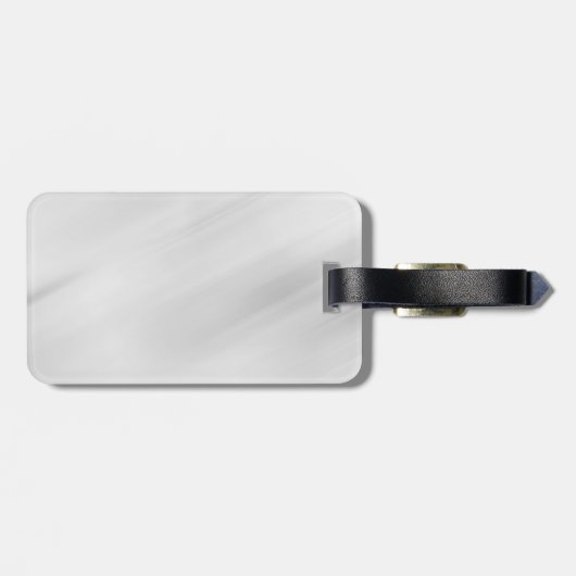 Grauer Hintergrund Elegant Schlicht Einfach Berufl Gepäckanhänger (Rückseite horizontal)