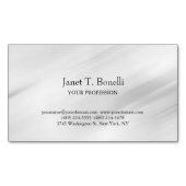 Grauer Hintergrund Elegant Schlicht Einfach Berufl Magnetische Visitenkarte (Vorderseite)