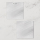 Grauer Hintergrund Elegant Schlicht Einfach Berufl Mitteilungskarte (Vorne/Hinten)