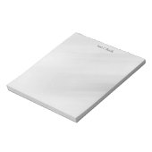 Grauer Hintergrund Elegant Schlicht Einfach Berufl Notizblock (Rotiert)