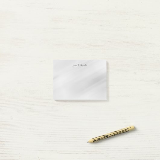 Grauer Hintergrund Elegant Schlicht Einfach Berufl Post-it Klebezettel (Auf Schreibtisch)