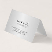 Grauer Hintergrund Elegant Schlicht Einfach Berufl Visitenkarten (Vorderseite)