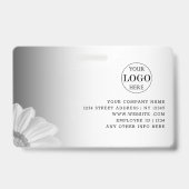 Grauer Hintergrund für benutzerdefinierte Logos Ausweis (Rückseite)