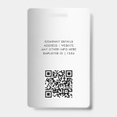 Grauer Hintergrund für benutzerdefinierte Logos Ausweis (Back)