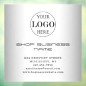 Grauer Hintergrund für benutzerdefinierte Logos Fensteraufkleber (Blatt 3)