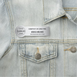 Grauer Hintergrund für benutzerdefinierte Logos Namensschild