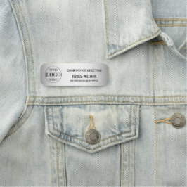 Grauer Hintergrund für benutzerdefinierte Logos Namensschild