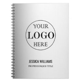 Grauer Hintergrund für benutzerdefinierte Logos Notizblock