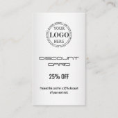 Grauer Hintergrund für benutzerdefinierte Logos Rabattkarte (Vorderseite)