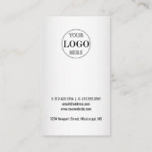 Grauer Hintergrund für benutzerdefinierte Logos Rabattkarte (Rückseite)