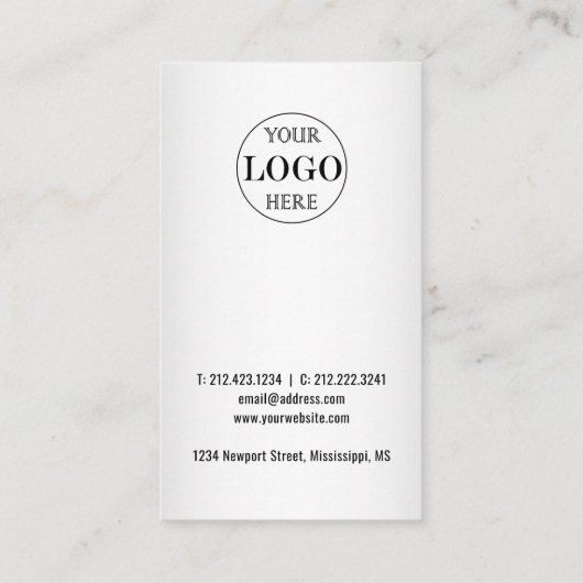 Grauer Hintergrund für benutzerdefinierte Logos Rabattkarte (Rückseite)