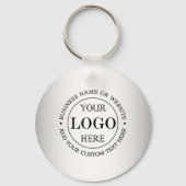 Grauer Hintergrund für benutzerdefinierte Logos Schlüsselanhänger (Rückseite)