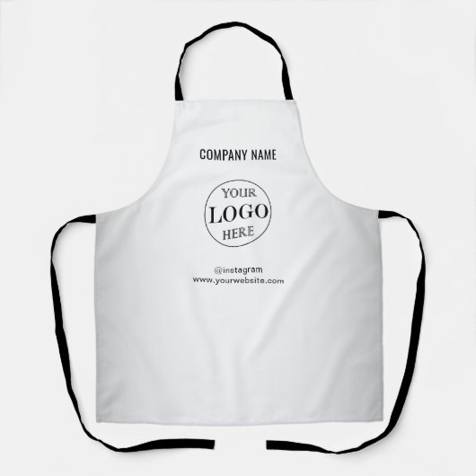 Grauer Hintergrund für benutzerdefinierte Logos Schürze (Vorderseite)