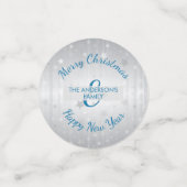 Grauer Hintergrund mit Sternen Konfetti (Klein Vorderseite)