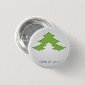 Grauer Hintergrund mit Weihnachtsbaum Button (Vorne & Hinten)
