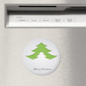 Grauer Hintergrund mit Weihnachtsbaum Magnet (In Situ (Geschirrspüler))