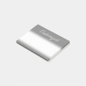 Grauer Hintergrund-u. Post-it Klebezettel (angewinkelt)