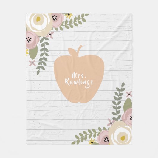 Grauer hölzerner staubiger rosa Apple-mit Fleecedecke (Vorderseite)