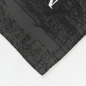 Grauer Holzhintergrund Minimalistisch Moderner Nam Fleecedecke (Ecke)