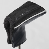 Grauer Holzhintergrund Minimalistisch Moderner Nam Golf Headcover (3/4 Vorderseite)