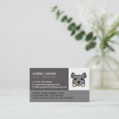 Grauer Hund, Hundetrainer Visitenkarte (Stehend Vorderseite)