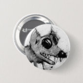 Grauer Hundekopf-Knopf Button (Vorne & Hinten)