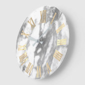 Grauer Imitat-silberner Große Wanduhr (Winkel)