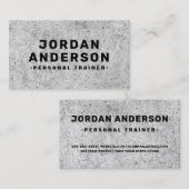 Grauer Industrieton, kühn Visitenkarte (Vorne/Hinten)