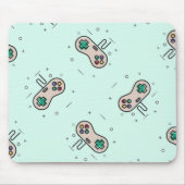 Grauer Joystick auf blau Mousepad (Vorne)