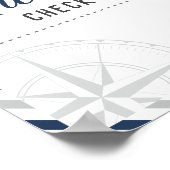 Grauer Karo für Passagierflugzeuge Poster (Ecke)