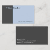 Grauer Kasten Visitenkarte (Vorne/Hinten)