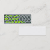 Grauer keltischer Knoten Mini Visitenkarte (Vorne/Hinten)