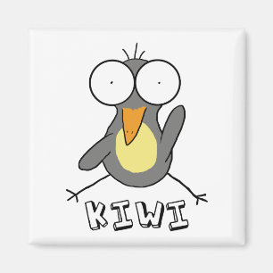Grauer Kiwi-Magnet Magnet