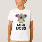 Grauer Koala-Bär mit Kopfhörern - Mini-Boss T-Shirt (Vorderseite)