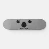 Grauer Koala-Tier-Gesichts-Entwurf Skateboard (Horizontal)
