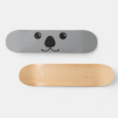Grauer Koala-Tier-Gesichts-Entwurf Skateboard (Horizontal)