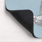 Grauer Kolibri-Mauspad Mousepad (Ecke)