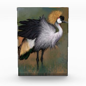 Grauer Krane-Foto Fotoblock (Vorderseite)