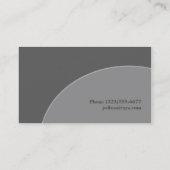 Grauer Kreis Visitenkarte (Rückseite)
