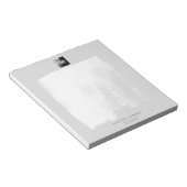 Grauer künstlerischer Monogrammname Einzigartiges  Notizblock (angewinkelt)