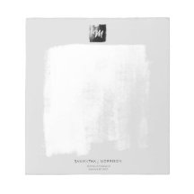 Grauer künstlerischer Monogrammname Einzigartiges 