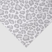 Grauer Leopard-Druck Seidenpapier (Detail)